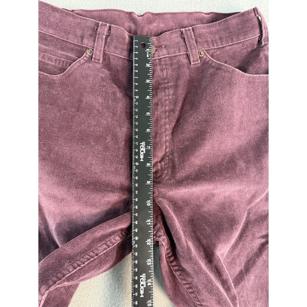 VTG Levi's Corduroy Pants Mens 34x32 Purple Regular Fit Straight Casual Move On - Picture 6 of 12